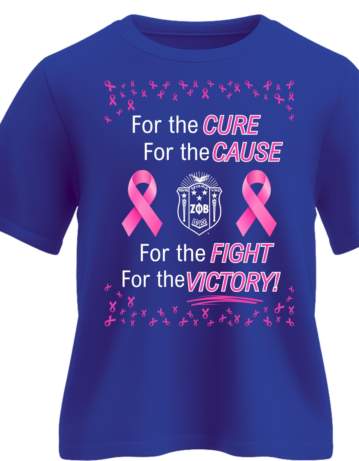 Zeta for the Cure double ribbon Cancer Awareness T-Shirt