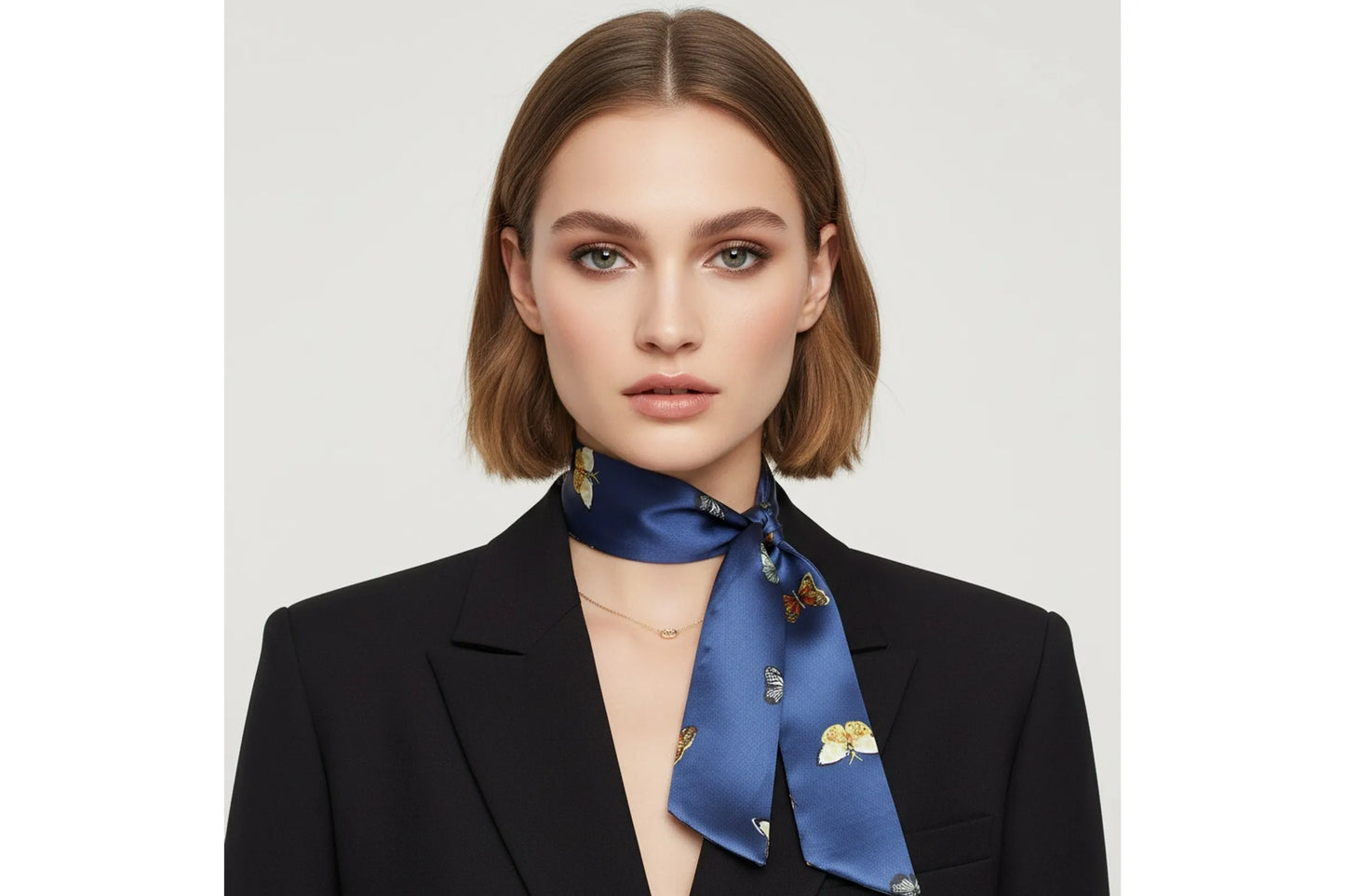 Monarch Elegance Silky Butterfly Scarf (Assorted colors)