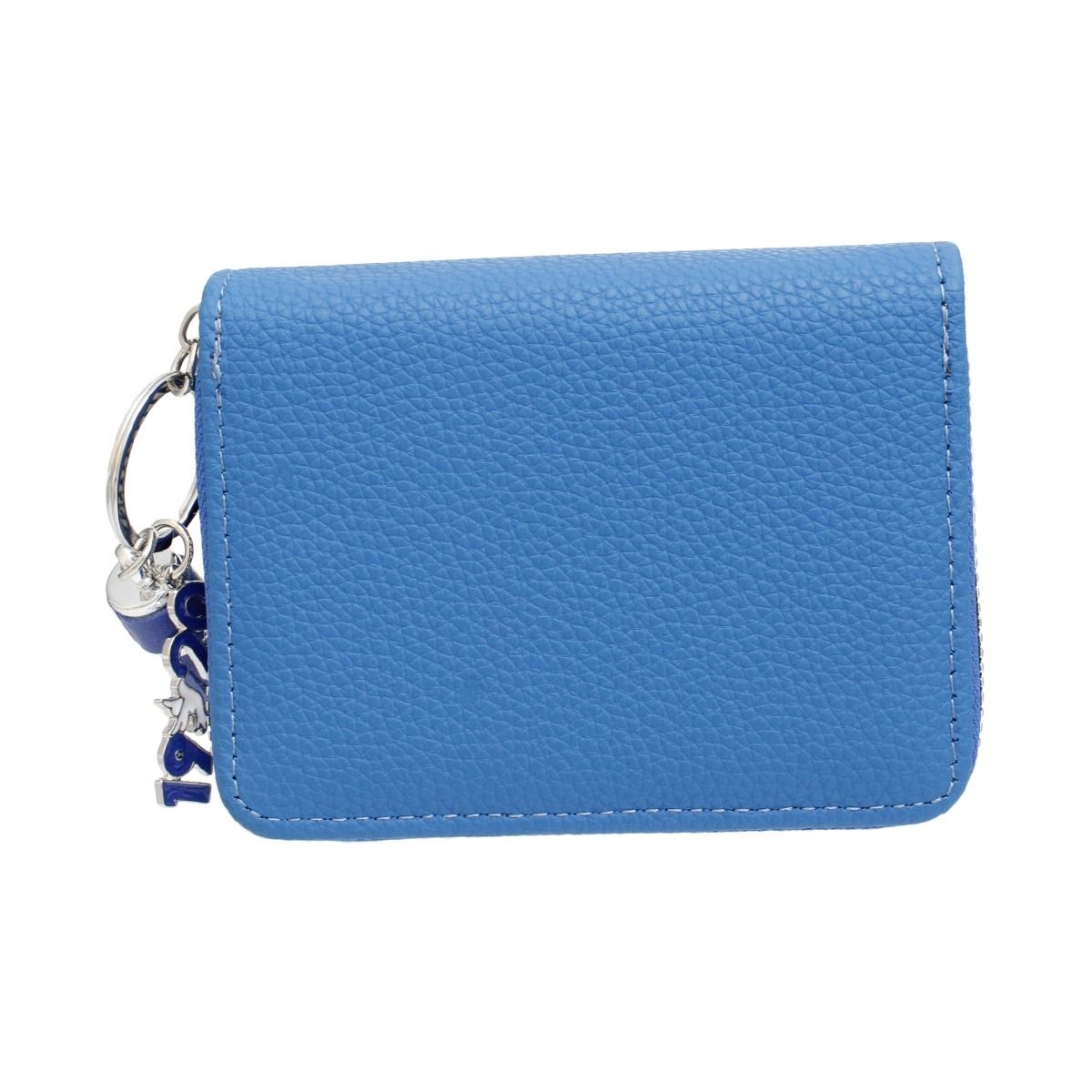 ZPB Sorority Blue Tassel Keychain Zipper Wallet