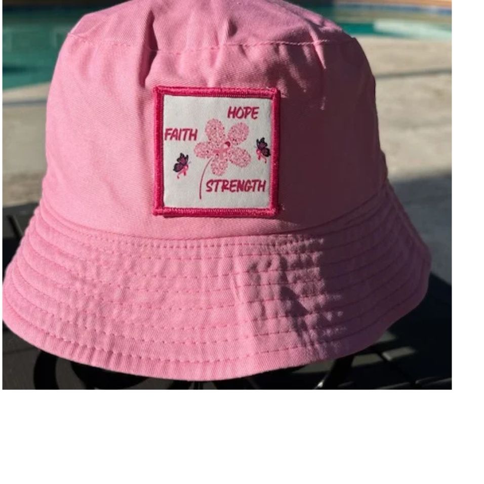 FAITH, HOPE, STRENGTH Embroidery Patch Bucket Hat