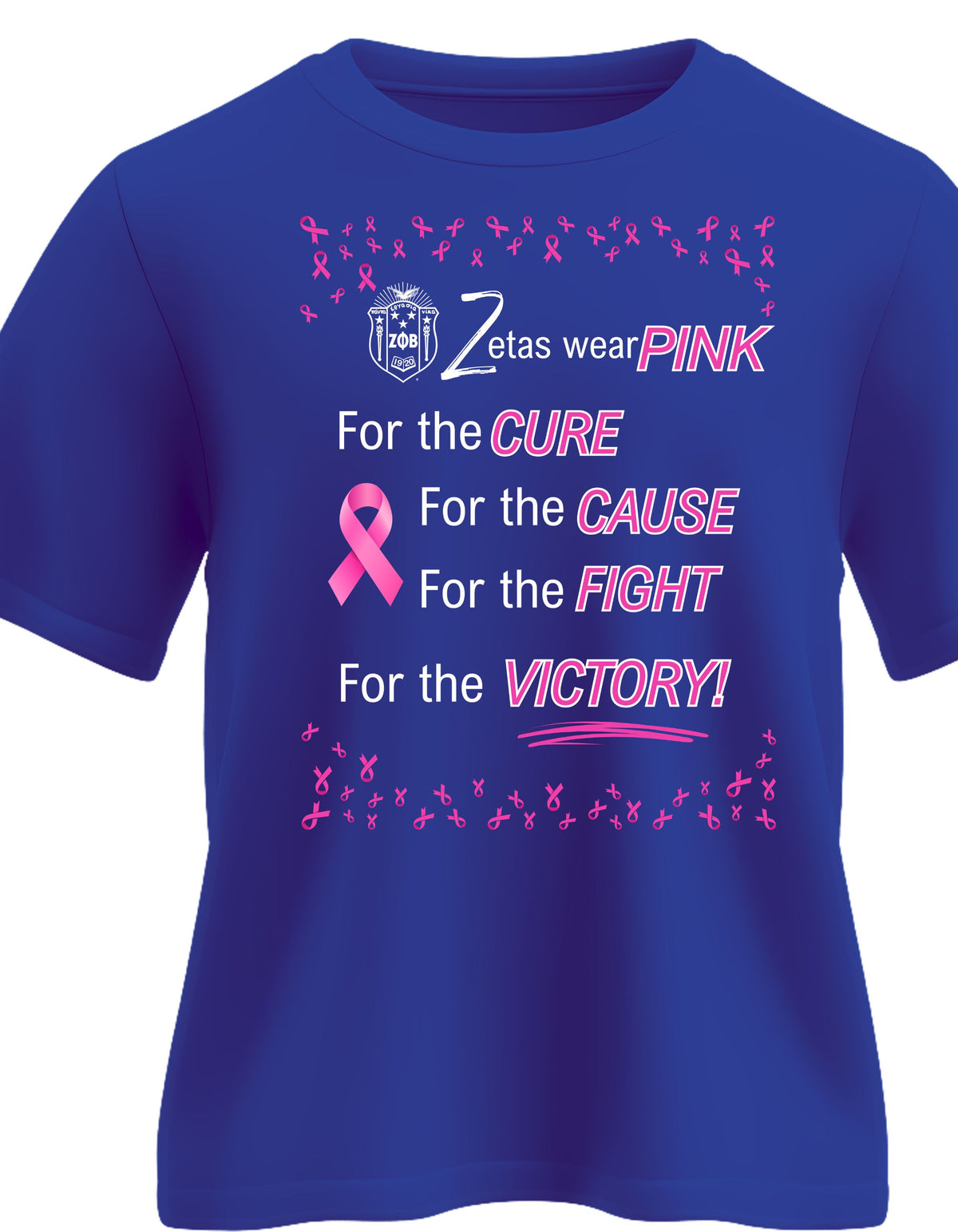 Zeta for the Cure Breast Cancer Awareness T-Shirt
