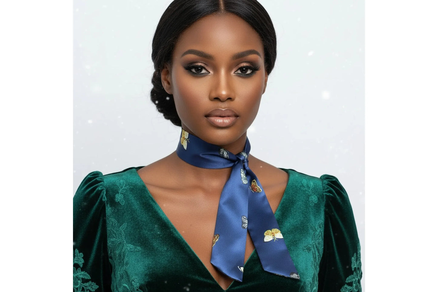 Monarch Elegance Silky Butterfly Scarf (Assorted colors)