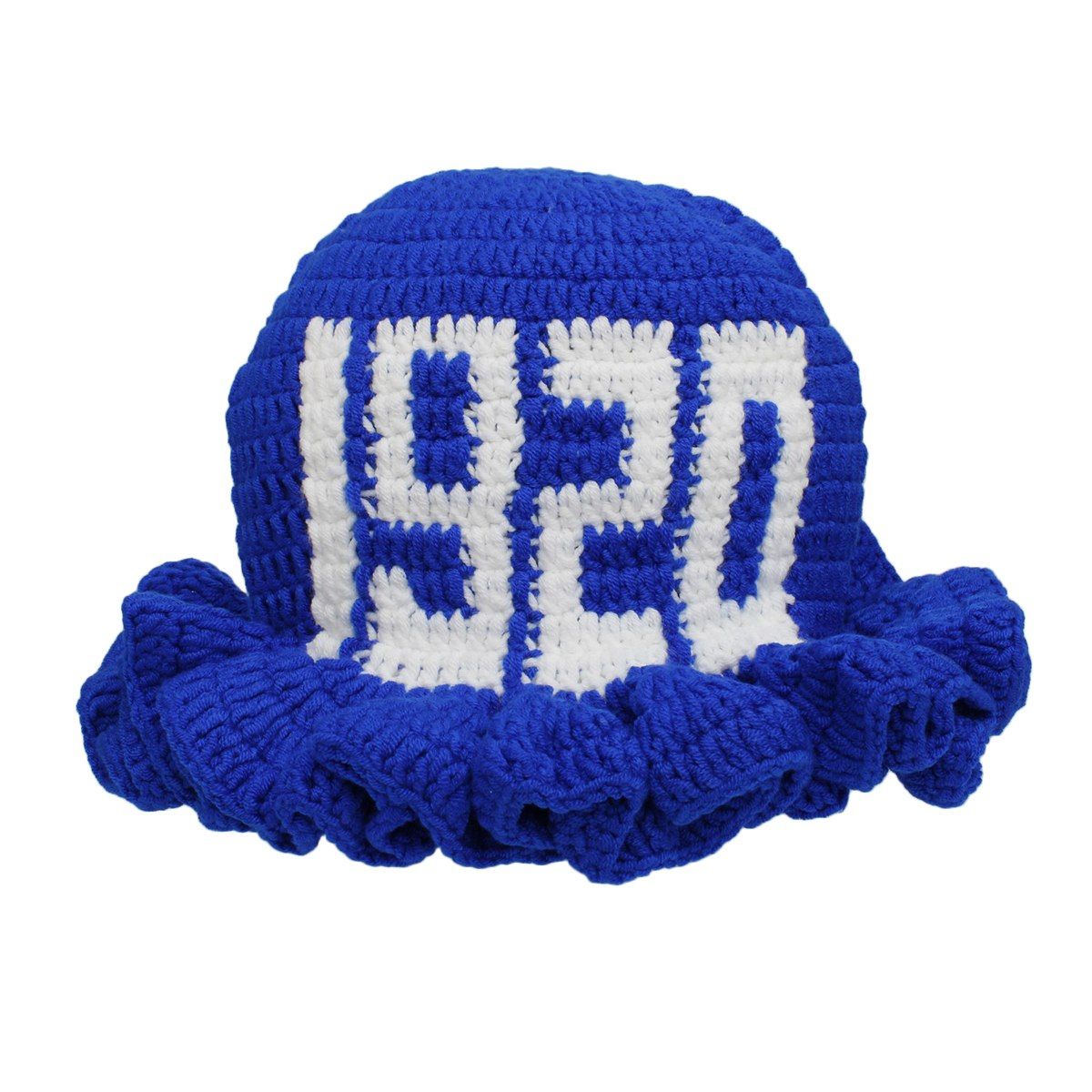 ZPB Sorority Blue Crochet Ruffle 1920 Bucket Hat
