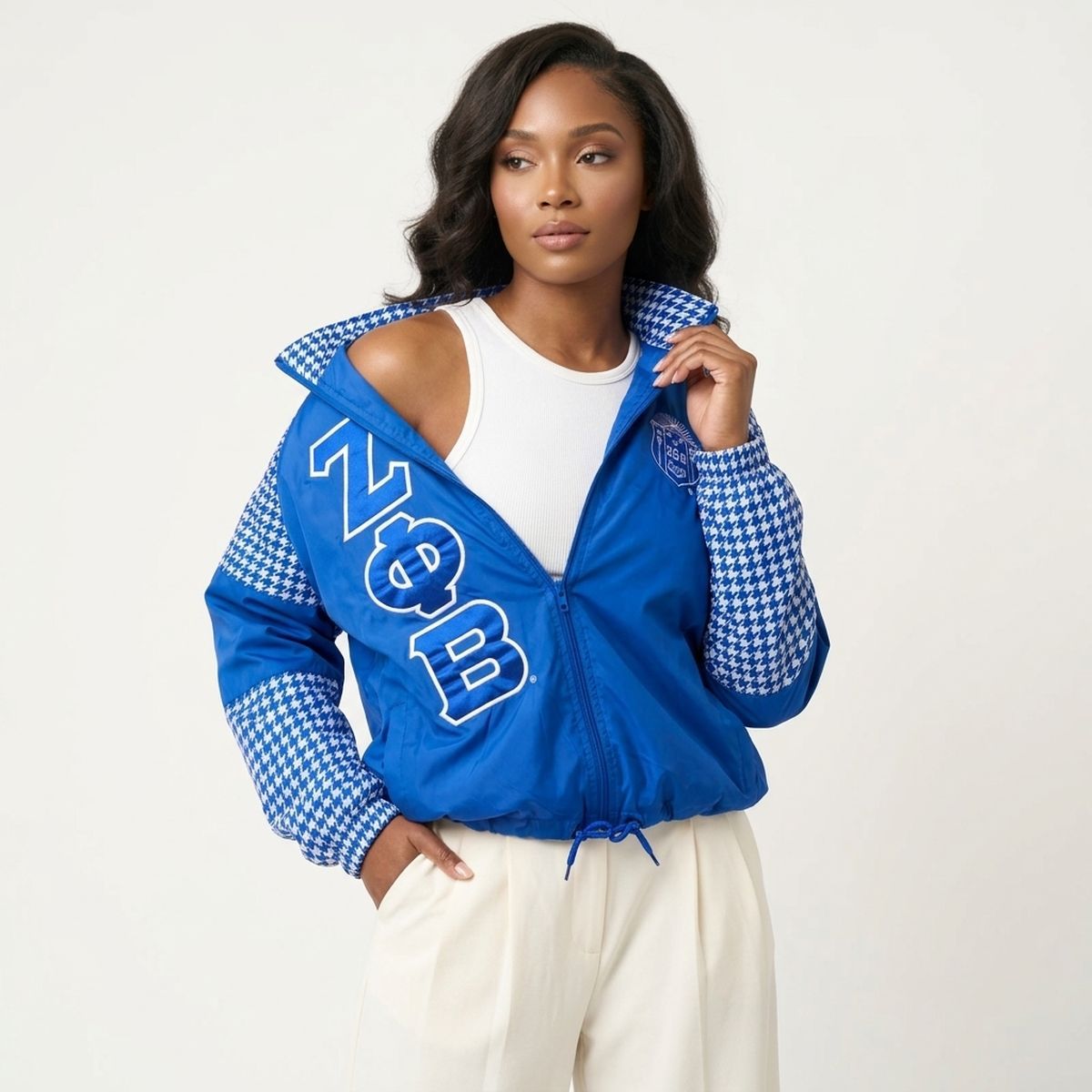 ZPB Apparel Large Royal Blue Windbreaker Jacket