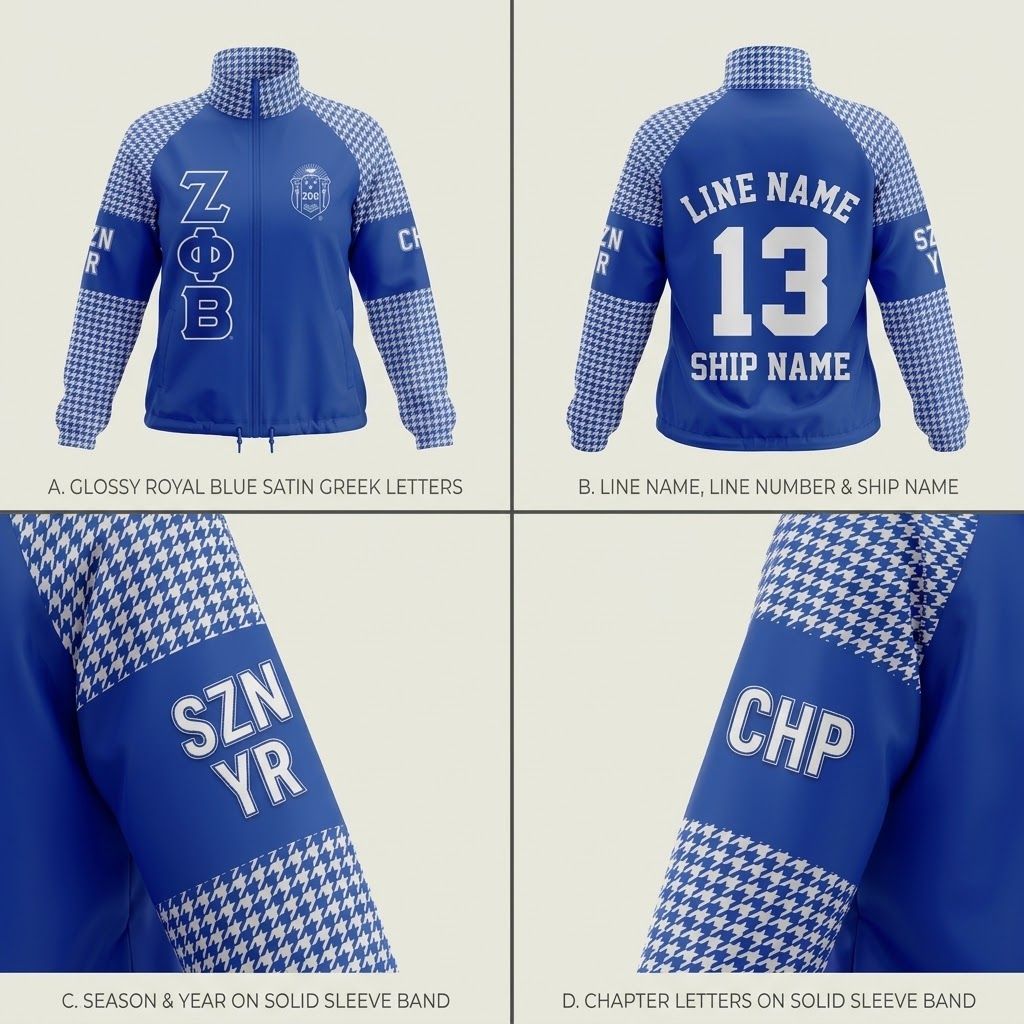 ZPB Apparel XLarge Royal Blue Windbreaker Jacket