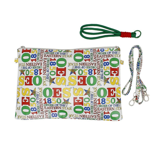 OES Sorority Pride Graphic Print Wristlet Pouch