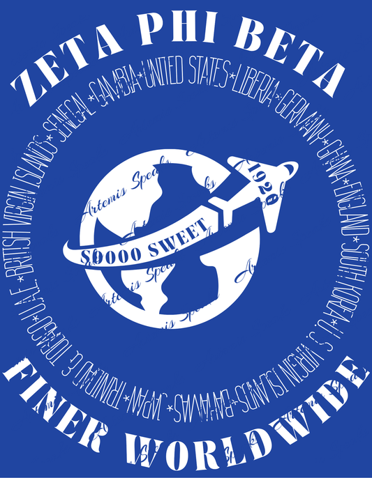 Finer Worldwide T-shirt with Soooo Sweet Airplane